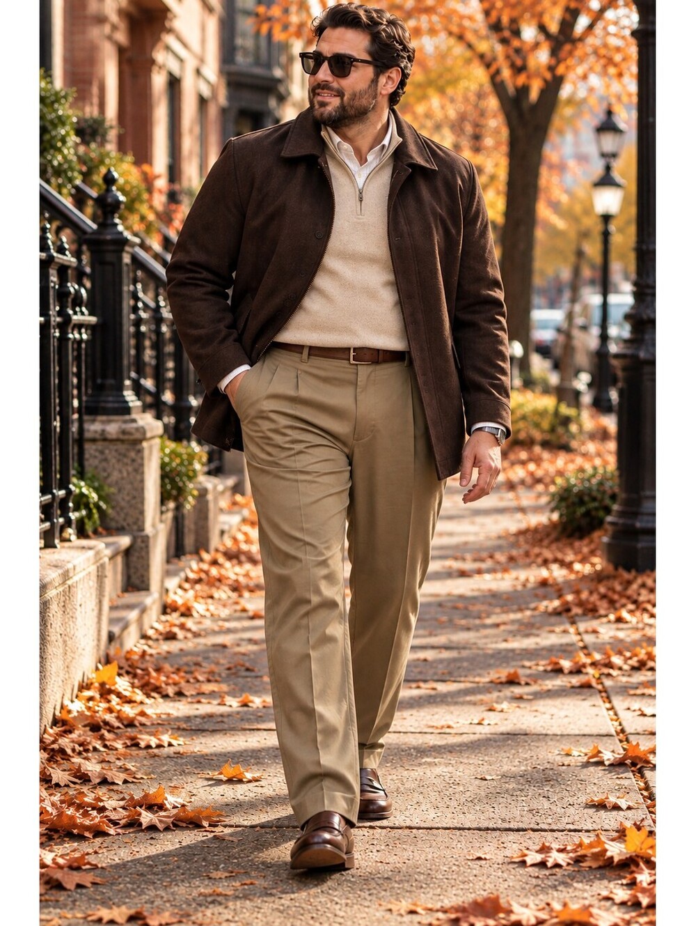 Haggar W2W Men’s 46W x 30L Pleated No Iron Khaki Pants NWT Classic Fit